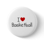 I love Basketball buttons