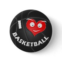 I Love Basketball buttons