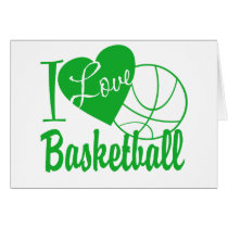 I Love Basketball cards by tshirtmeshirt I Love Basketball cards