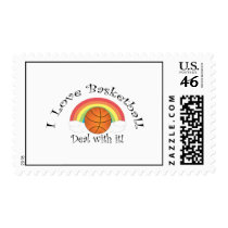 I love basketball deal with it stamps