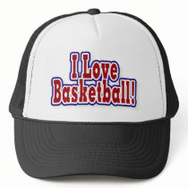 I Love Basketball hats
