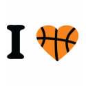 I Love Basketball Heart t-shirts by Tomaniac I Love Basketball Heart t-shirts