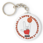 I LOVE BASKETBALL KEY CHAIN