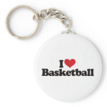 I Love Basketball Keychain