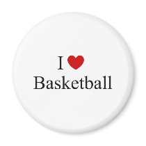 I love Basketball magnets by EllesPlanet I love Basketball magnets