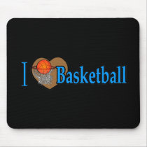 I Love Basketball mousepads by TheSportofIt I Love Basketball mousepads