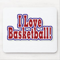 I Love Basketball mousepads