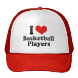 I Love Basketball Players Hats