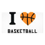 I love basketball symbol custom photo card