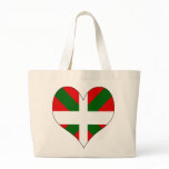 I Love Basque Tote Bags