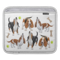I Love Basset Hounds Rickshaw Sleeve Sleeves For Ipads