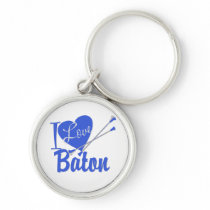 I Love Baton keychains by tshirtmeshirt I Love Baton keychains
