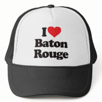 I Love Baton Rouge hats