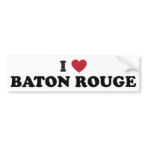 I Love Baton Rouge Louisiana Bumper Sticker