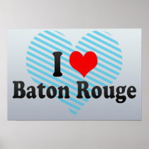 I Love Baton Rouge, United States Print