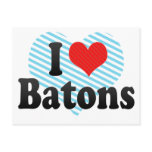 I Love Batons Post Cards