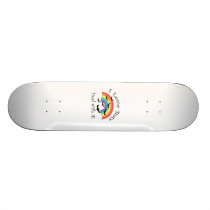 I love bats deal with it custom skate board