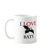 I Love Bats mugs