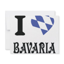 I love bavaria icon personalized announcements
