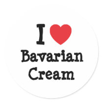 I love Bavarian Cream heart T-Shirt stickers