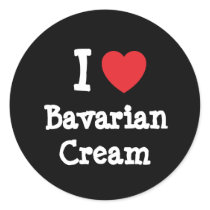 I love Bavarian Cream heart T-Shirt stickers