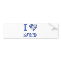 I love bayern icon bumper stickers