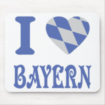 I love bayern icon mouse pad