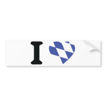 I love bayern sign bumper stickers