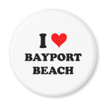 I Love Bayport Beach Magnet