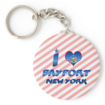 I love Bayport, New York Keychain