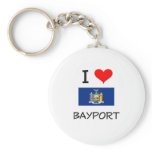 I Love Bayport New York Key Chains