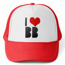 I Love BB Trucker Hat