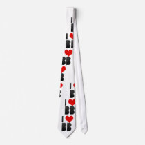I Love BB Neck Tie