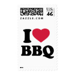 I love BBQ - Barbecue Postage Stamps