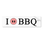 I Love BBQ Bumper Stickers
