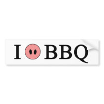 I Love BBQ Bumper Stickers