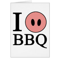 I Love BBQ Cards