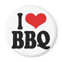 I Love BBQ Magnet