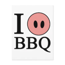 I Love BBQ Post Cards