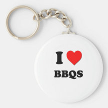 I Love Bbqs Key Chains
