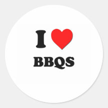 I Love Bbqs Sticker