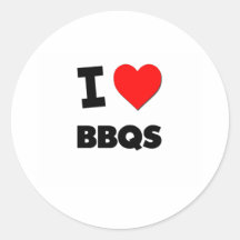 I Love Bbqs Stickers