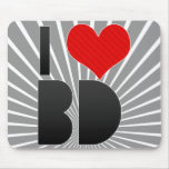 I Love BD Mouse Pads