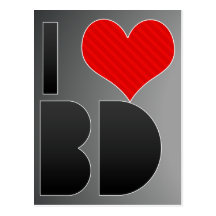 I Love BD Post Card