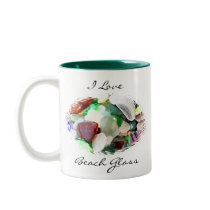 I Love Beach Glass Mug