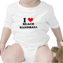 I Love Beach Handball Tees
