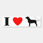 I Love Beagles Bumper Sticker