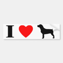 I Love Beagles Bumper Sticker