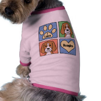 I Love Beagles pet clothing