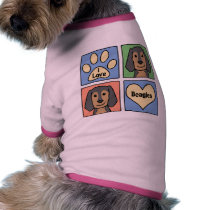 I Love Beagles pet clothing